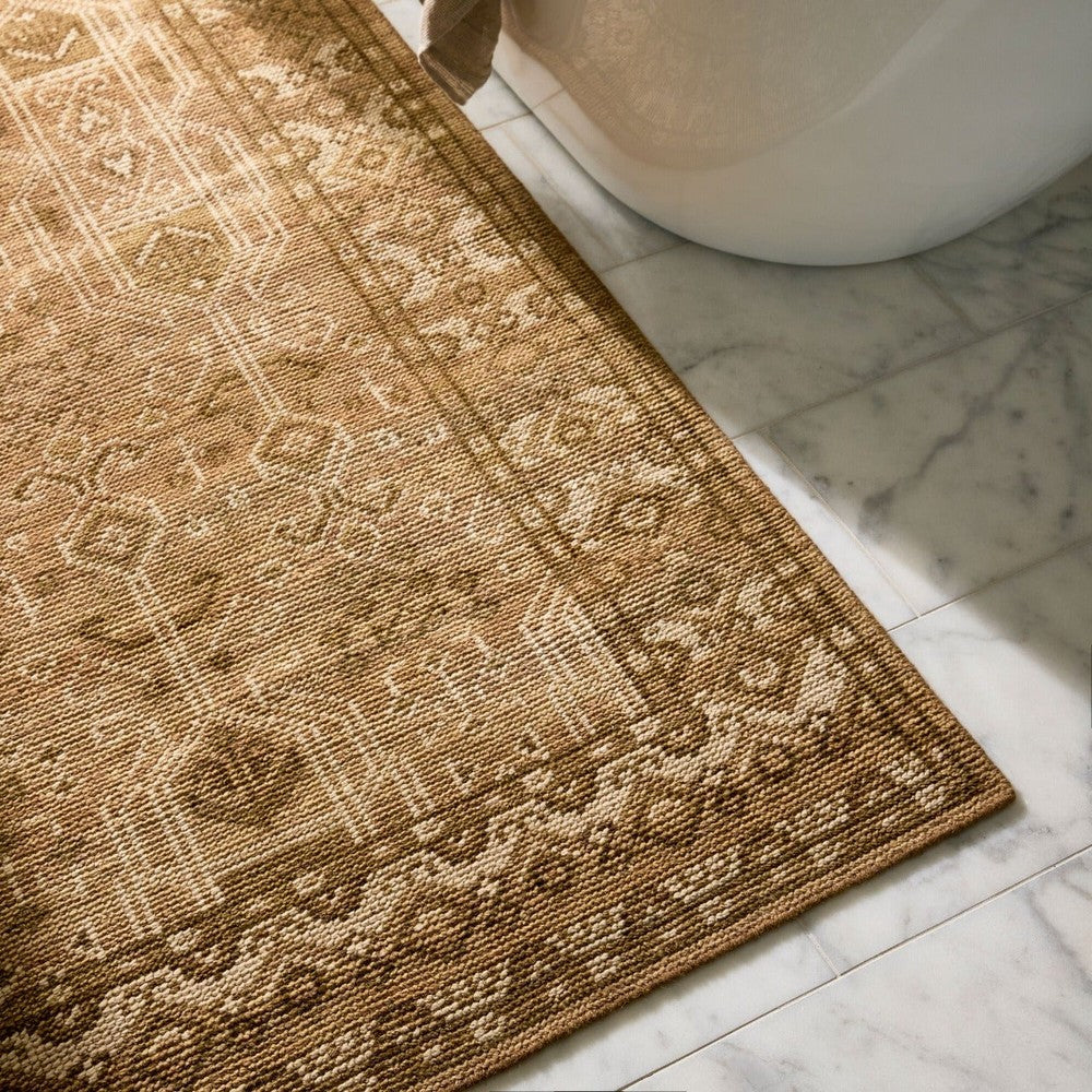 Tulu Hand Knotted Rug - Brown Keiichi 2