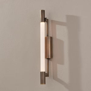 Merced 1 Light Wall Sconce - Patina Brass