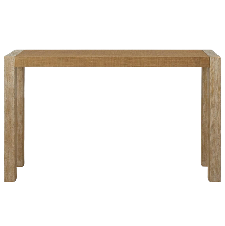 Bentley Grasscloth Console Table