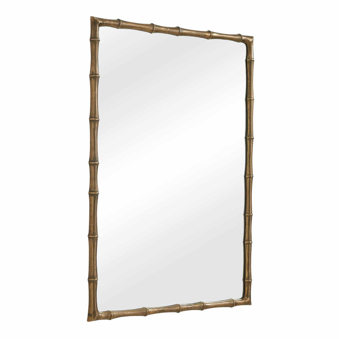 Brass Bamboo Rectangle Mirror
