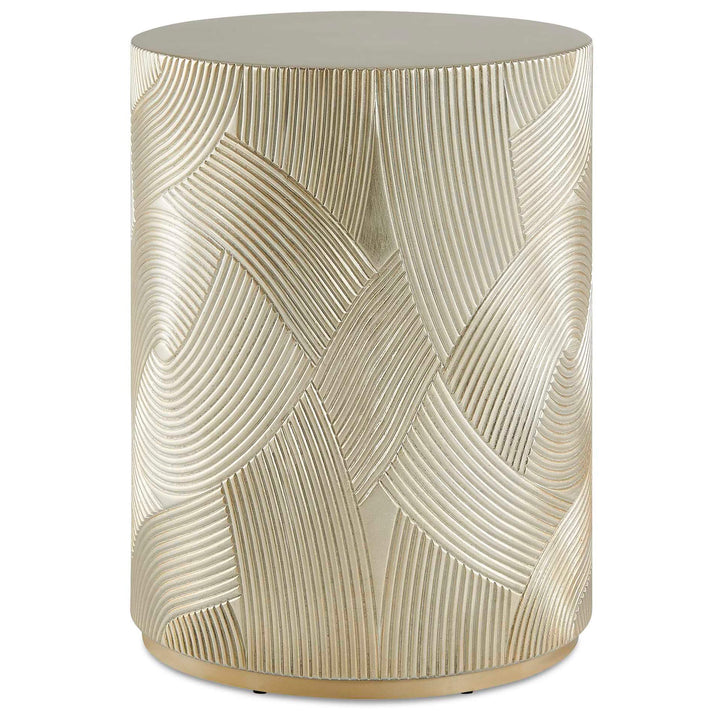 Cassandra Gold Drum Side Table