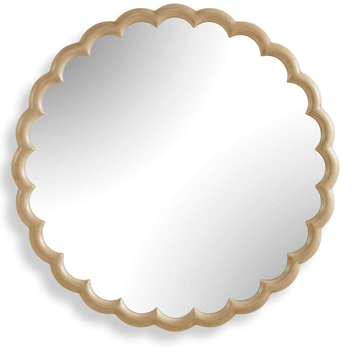 Cerrito Burnished Ivory Round Mirror
