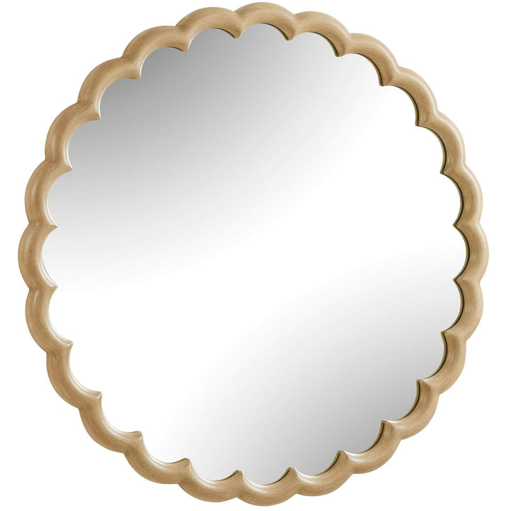 Cerrito Burnished Ivory Round Mirror