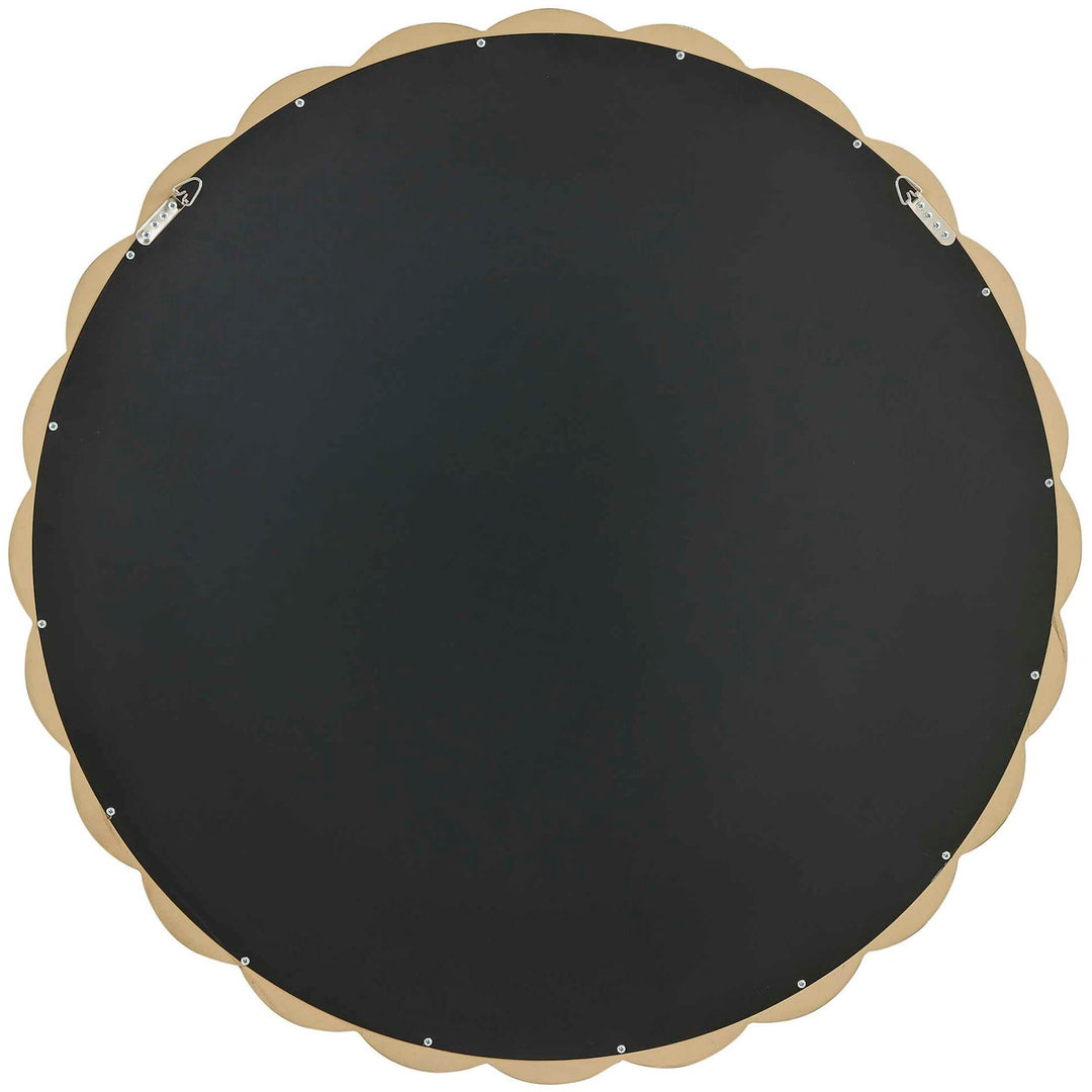 Cerrito Burnished Ivory Round Mirror