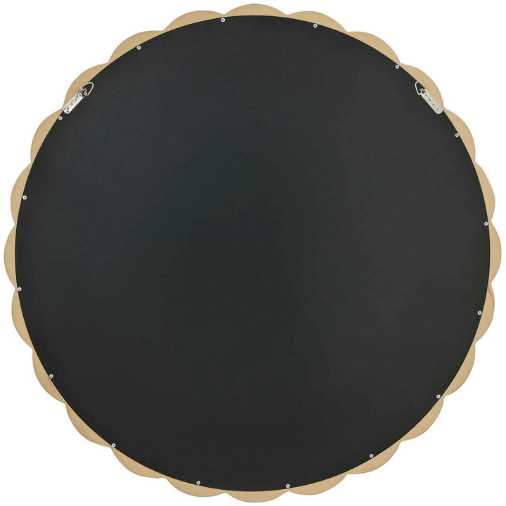 Cerrito Burnished Ivory Round Mirror