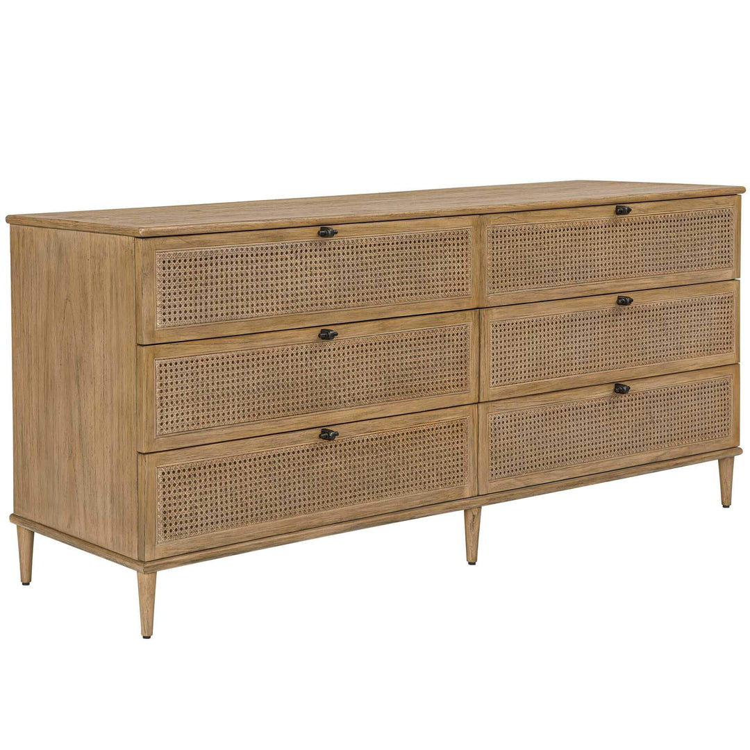 Coast 6 Drawer Rattan Chest of Drawers