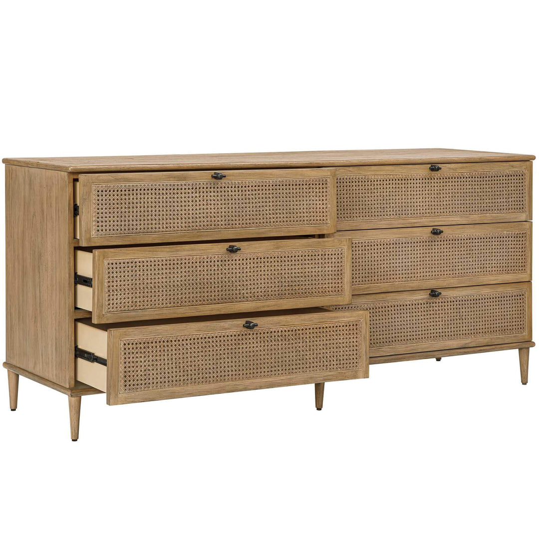 Coast 6 Drawer Rattan Chest of Drawers