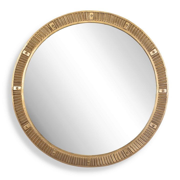 Heart Of Gold Round Mirror