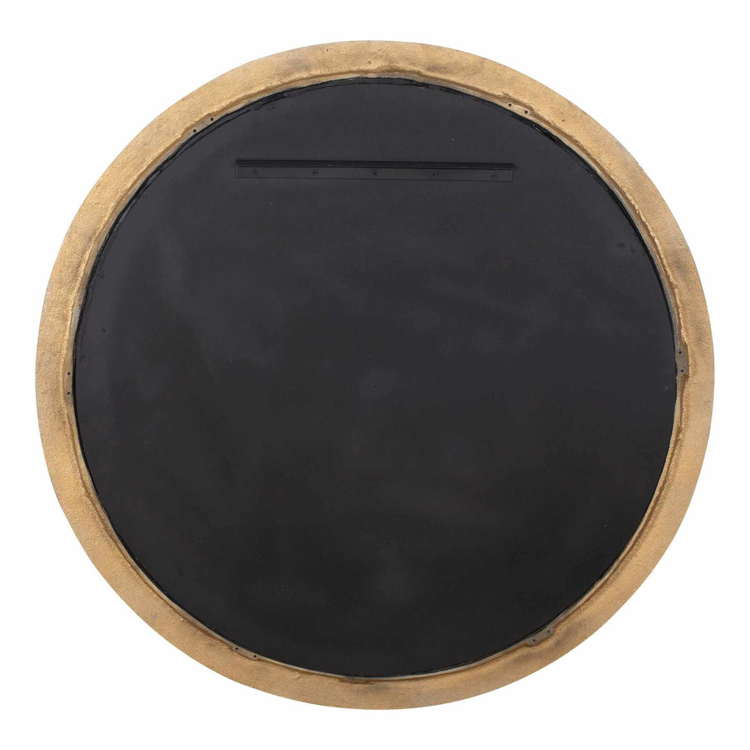 Heart Of Gold Round Mirror
