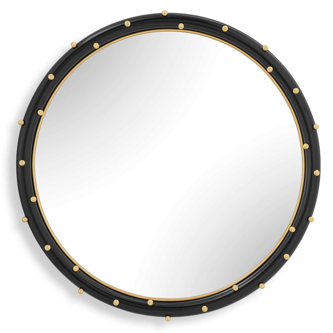 Helia Brass Round Mirror