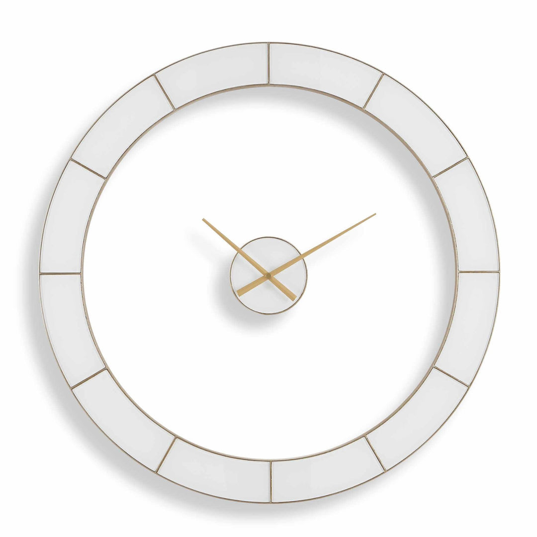 Ivory Halo Minimalist Wall Clock