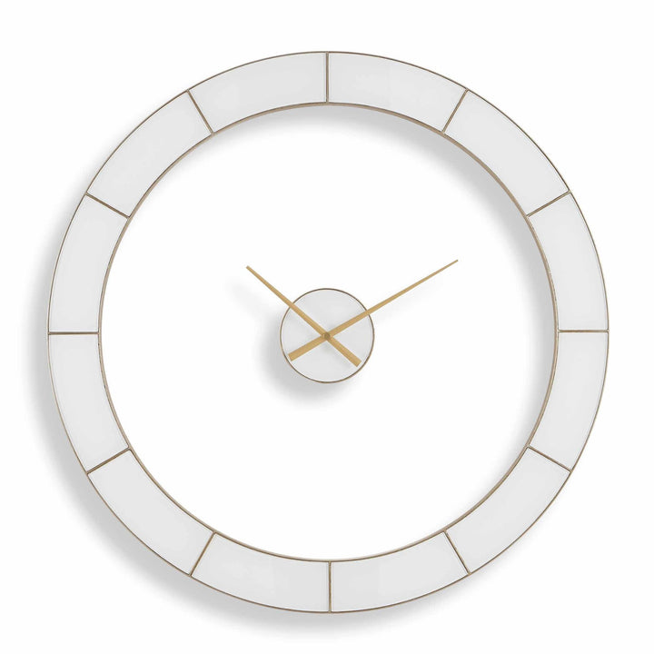 Ivory Halo Minimalist Wall Clock