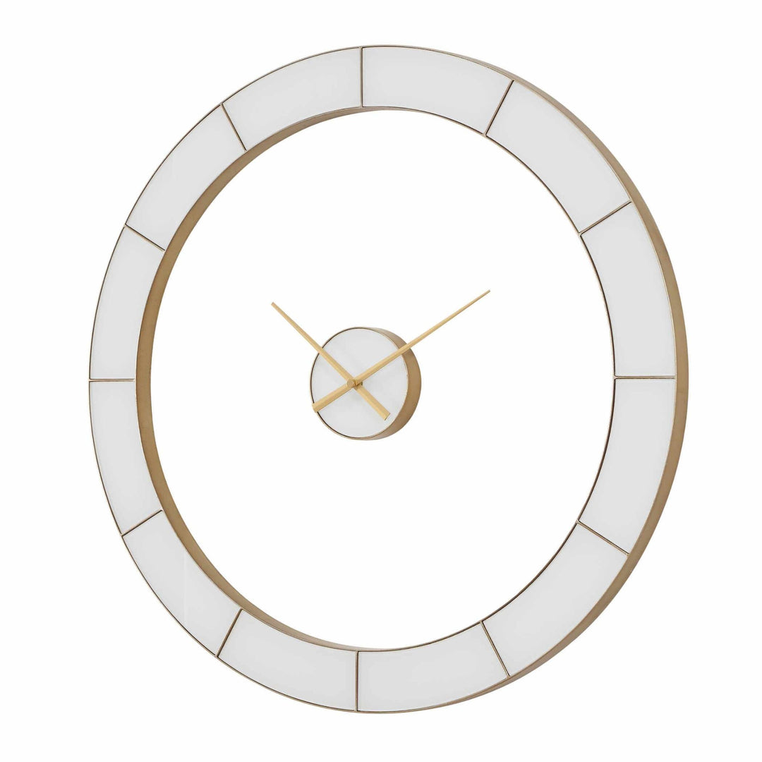 Ivory Halo Minimalist Wall Clock