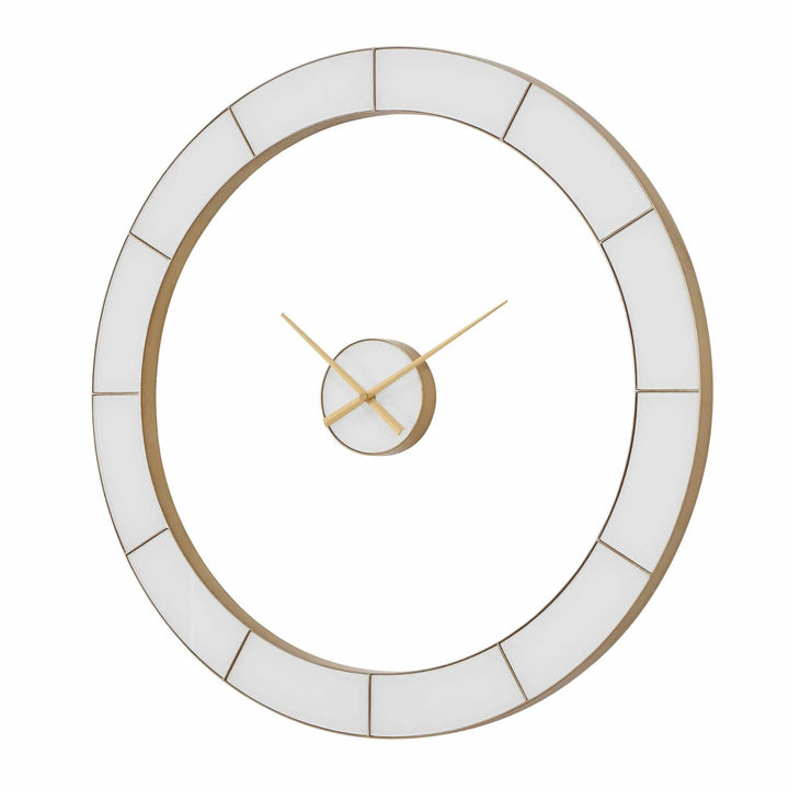 Ivory Halo Minimalist Wall Clock