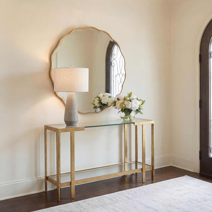 Kendrick Glass Console Table