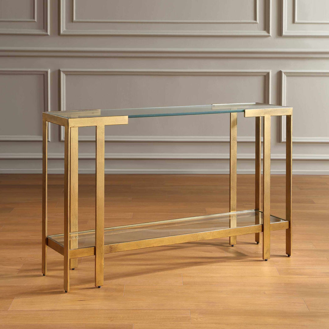 Kendrick Glass Console Table