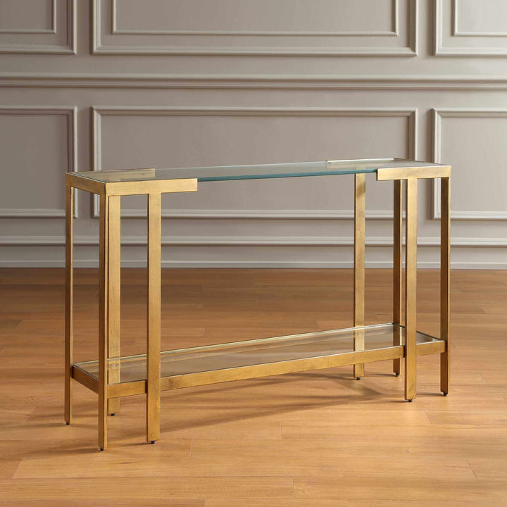 Kendrick Glass Console Table