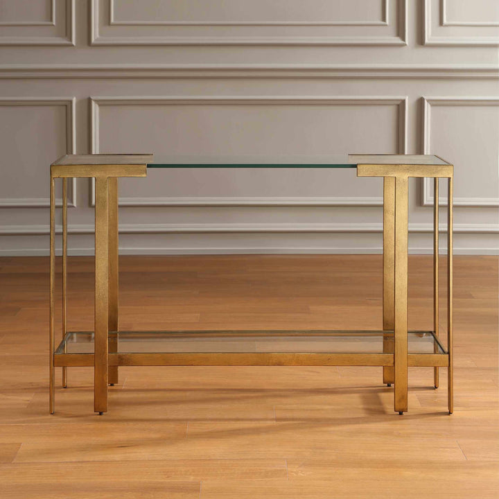 Kendrick Glass Console Table