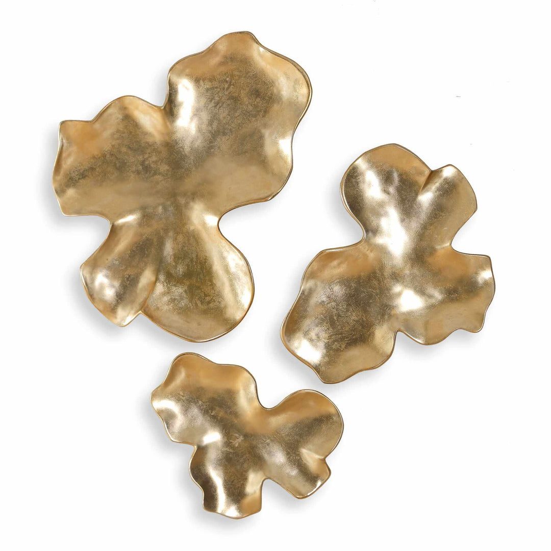 Lumina Set of 3 Gold Wall Décor
