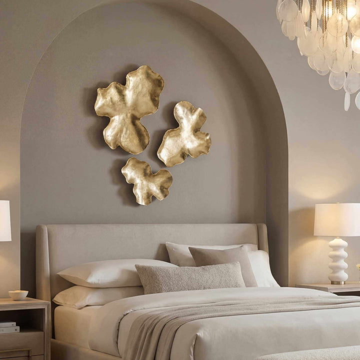 Lumina Set of 3 Gold Wall Décor