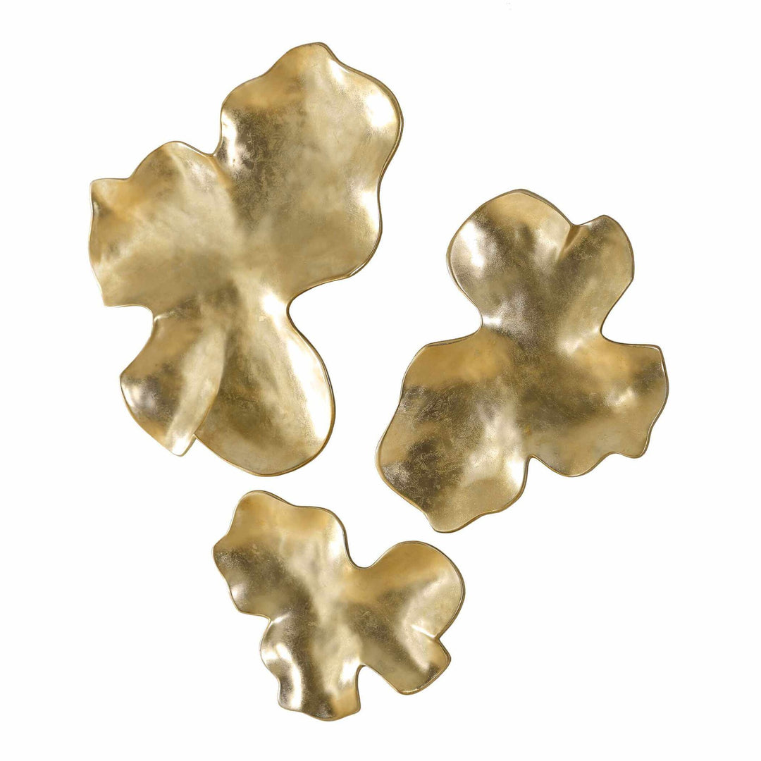 Lumina Set of 3 Gold Wall Décor