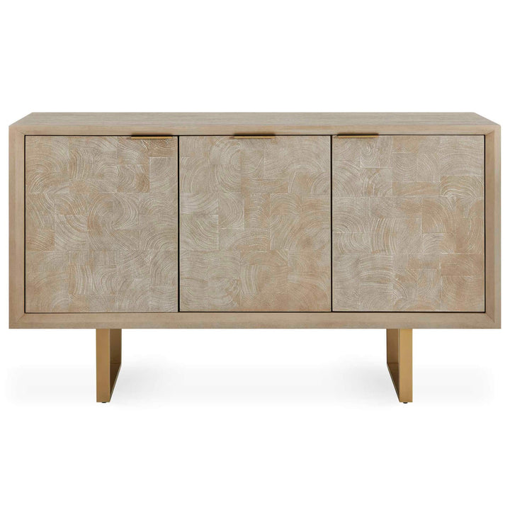Maeva 3 Door Light Wood Cabinet