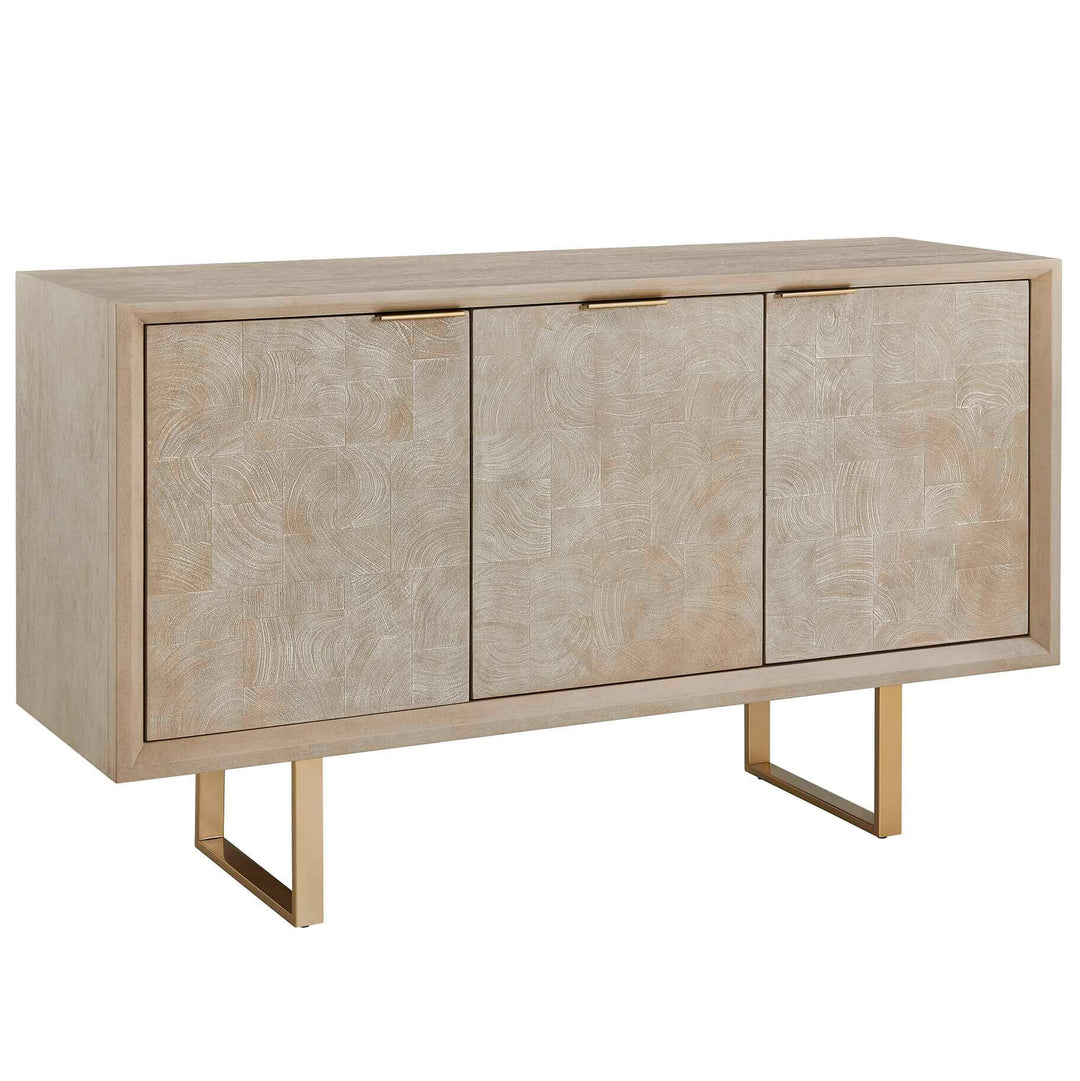 Maeva 3 Door Light Wood Cabinet