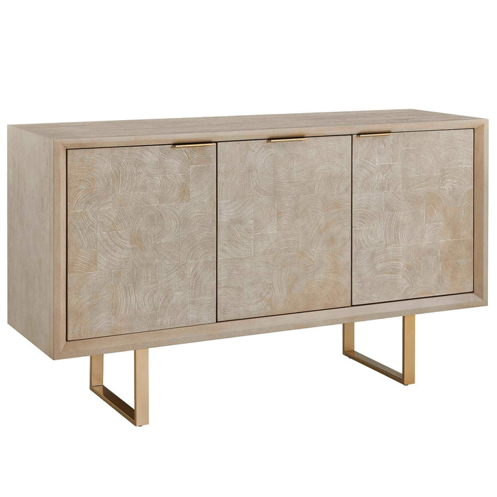 Maeva 3 Door Light Wood Cabinet