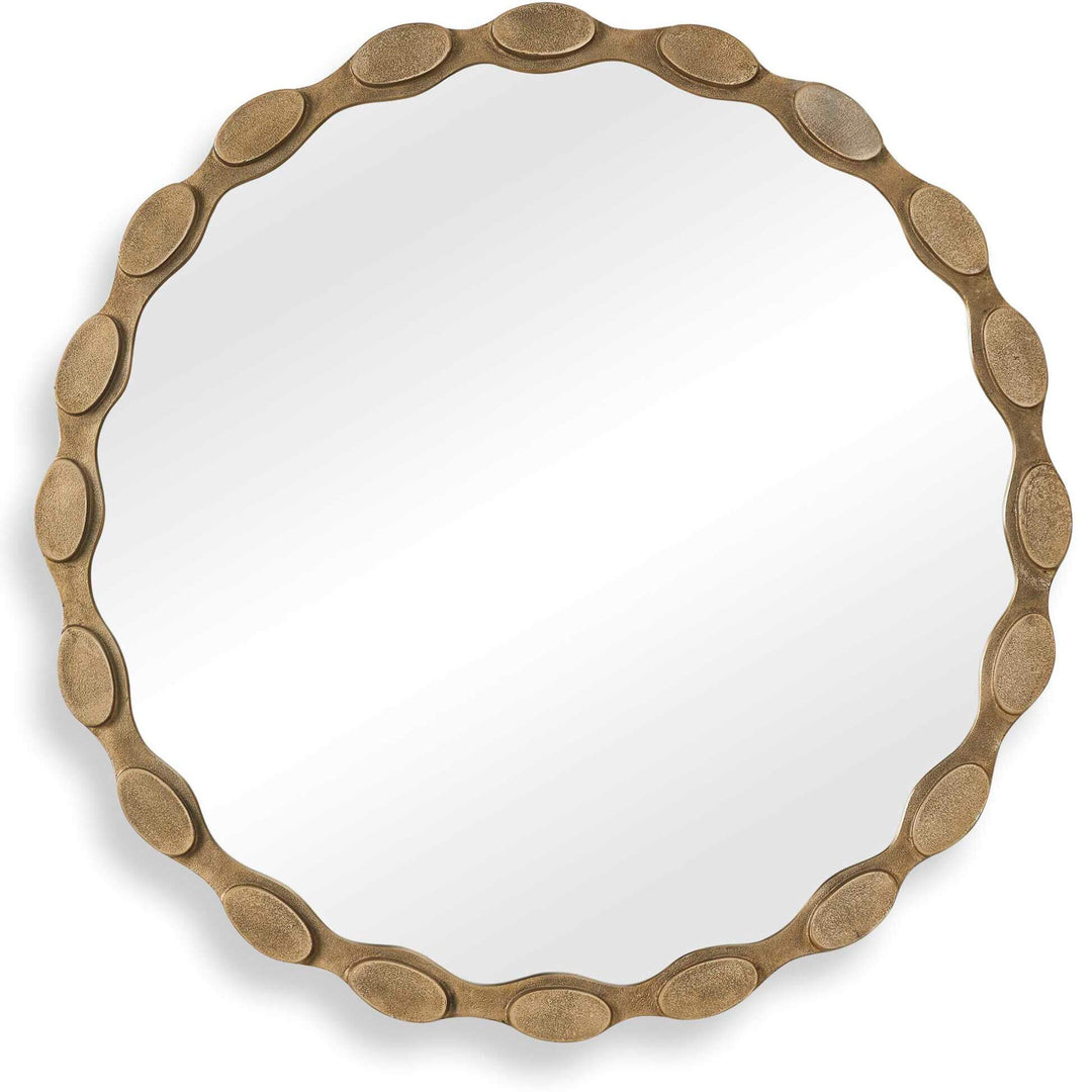 Marietta Round Brass Mirror