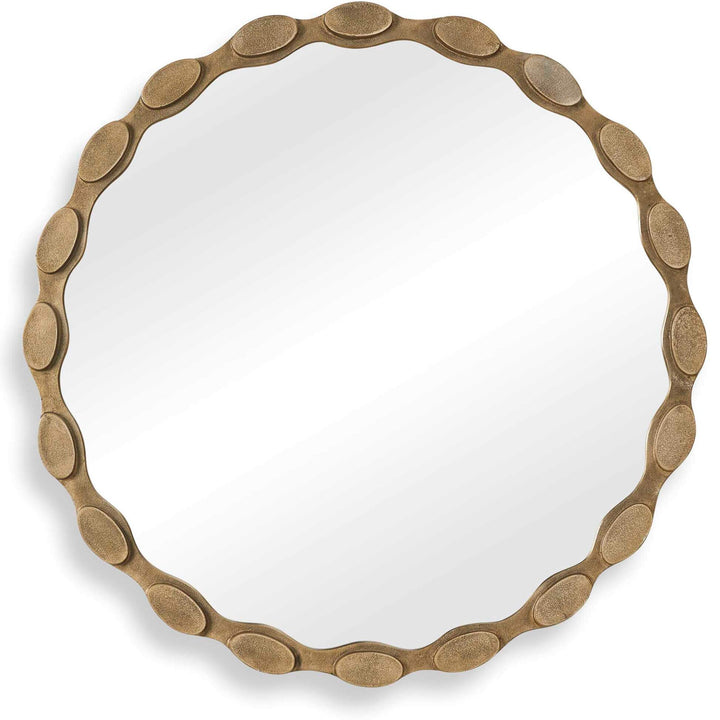 Marietta Round Brass Mirror