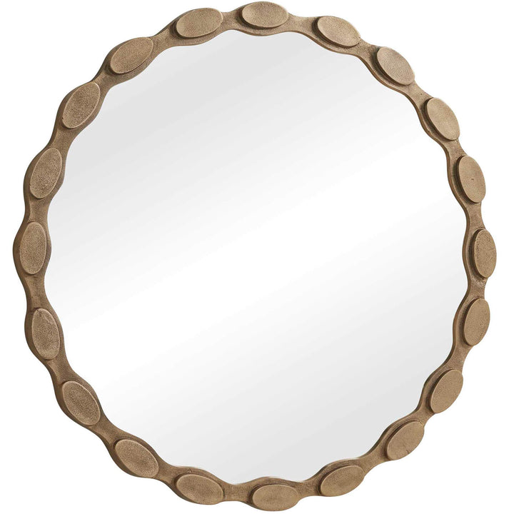 Marietta Round Brass Mirror