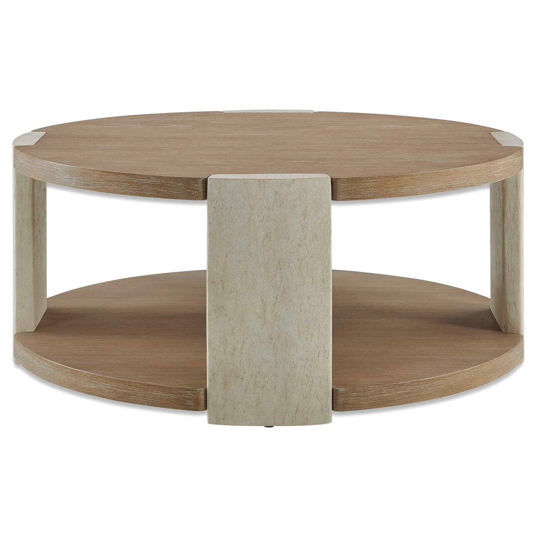 Maulet Round Oak Coffee Table