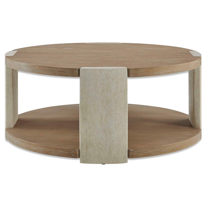 Maulet Round Oak Coffee Table