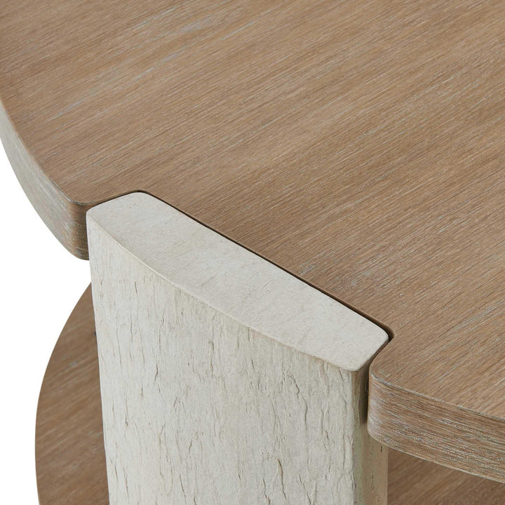Maulet Round Oak Coffee Table
