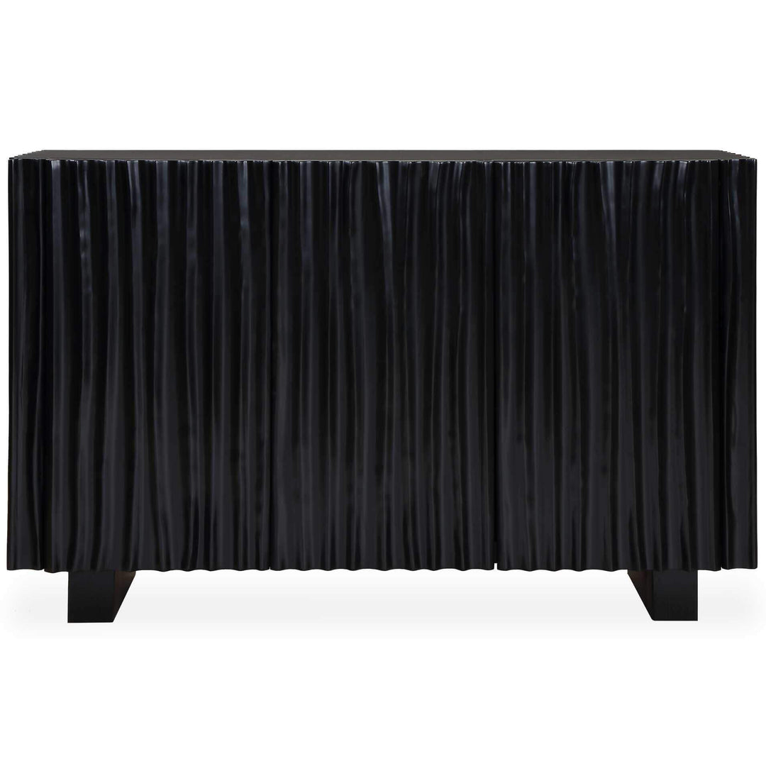 Mercado Black 3 Door Cabinet
