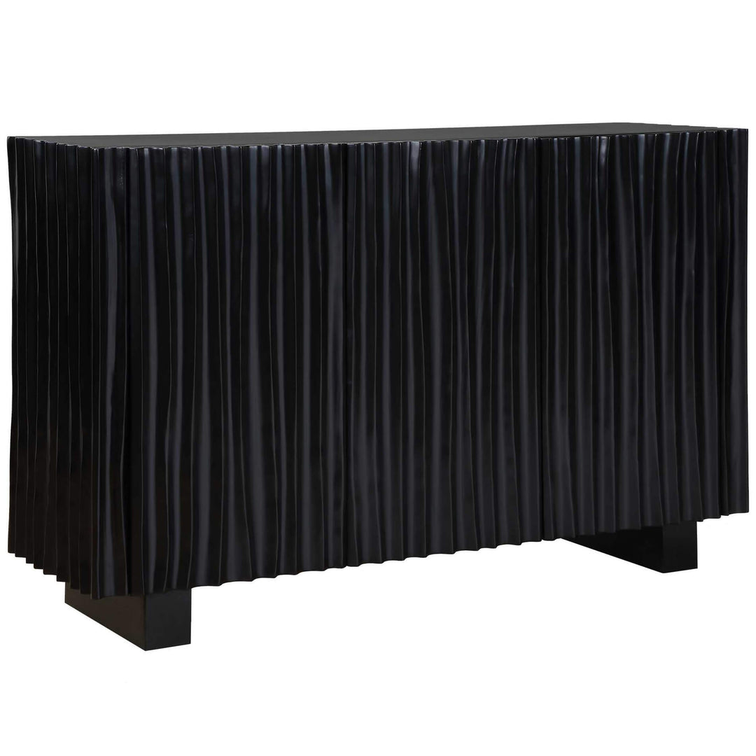 Mercado Black 3 Door Cabinet