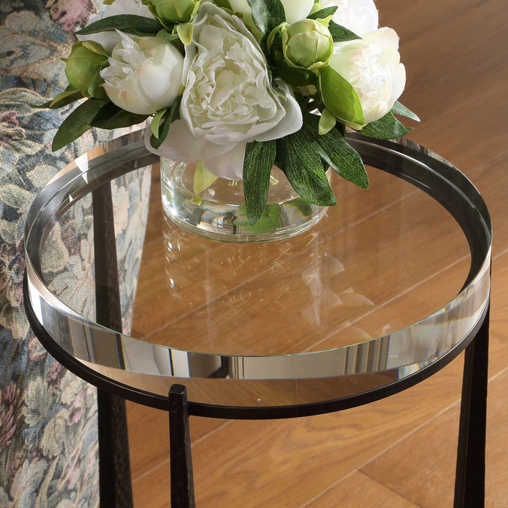 Midas Dark Bronze Round Side Table