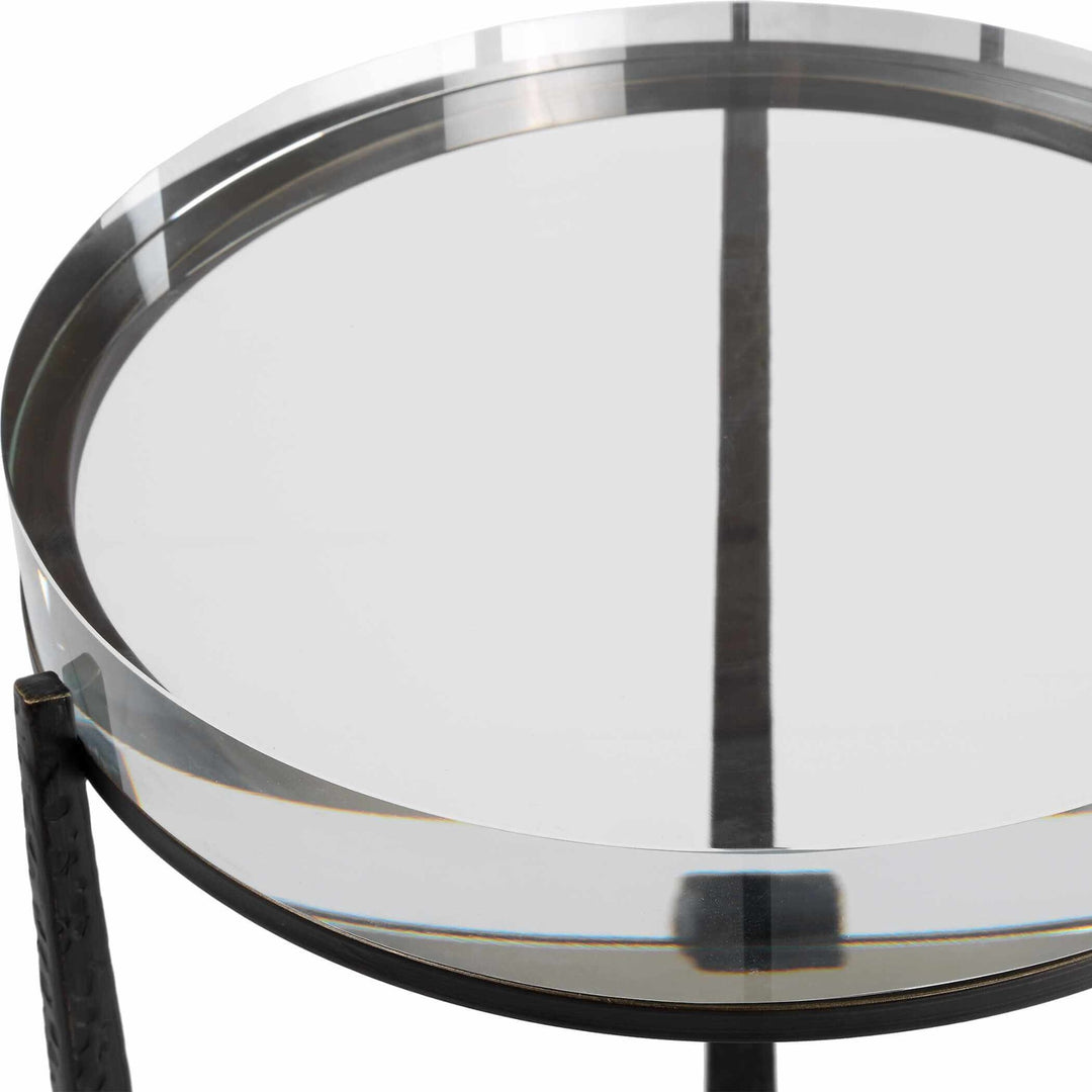 Midas Dark Bronze Round Side Table