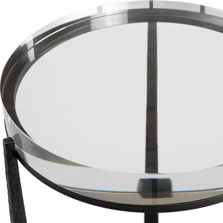 Midas Dark Bronze Round Side Table