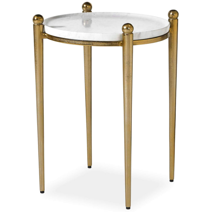 Nahunta Antique Brass Side Table