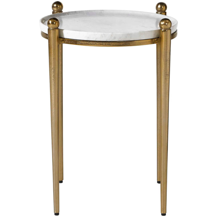 Nahunta Antique Brass Side Table