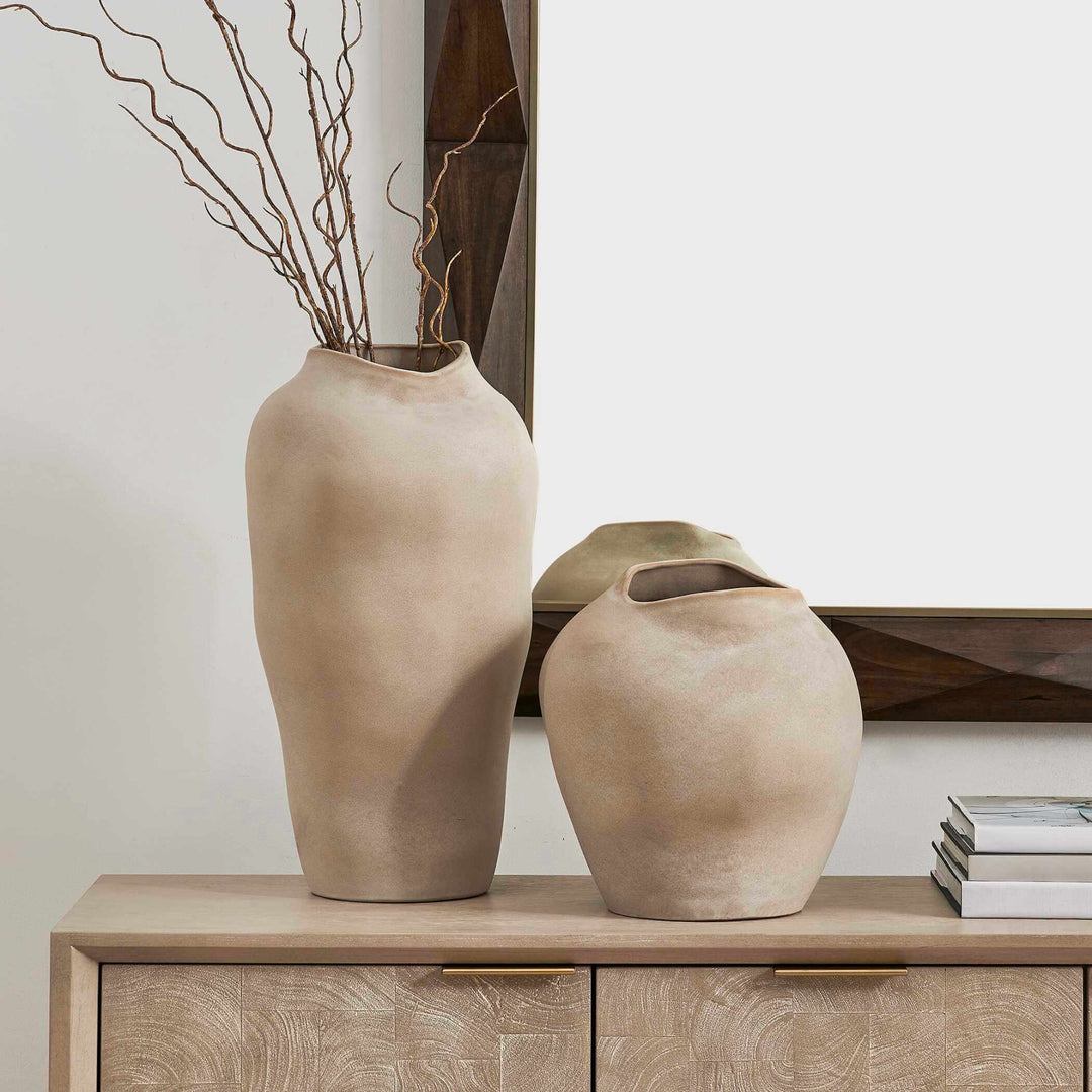 Shadow Play Indoor Outdoor Set of 2 Vases