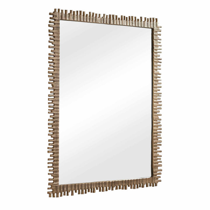 Soto Antique Brass Mirror