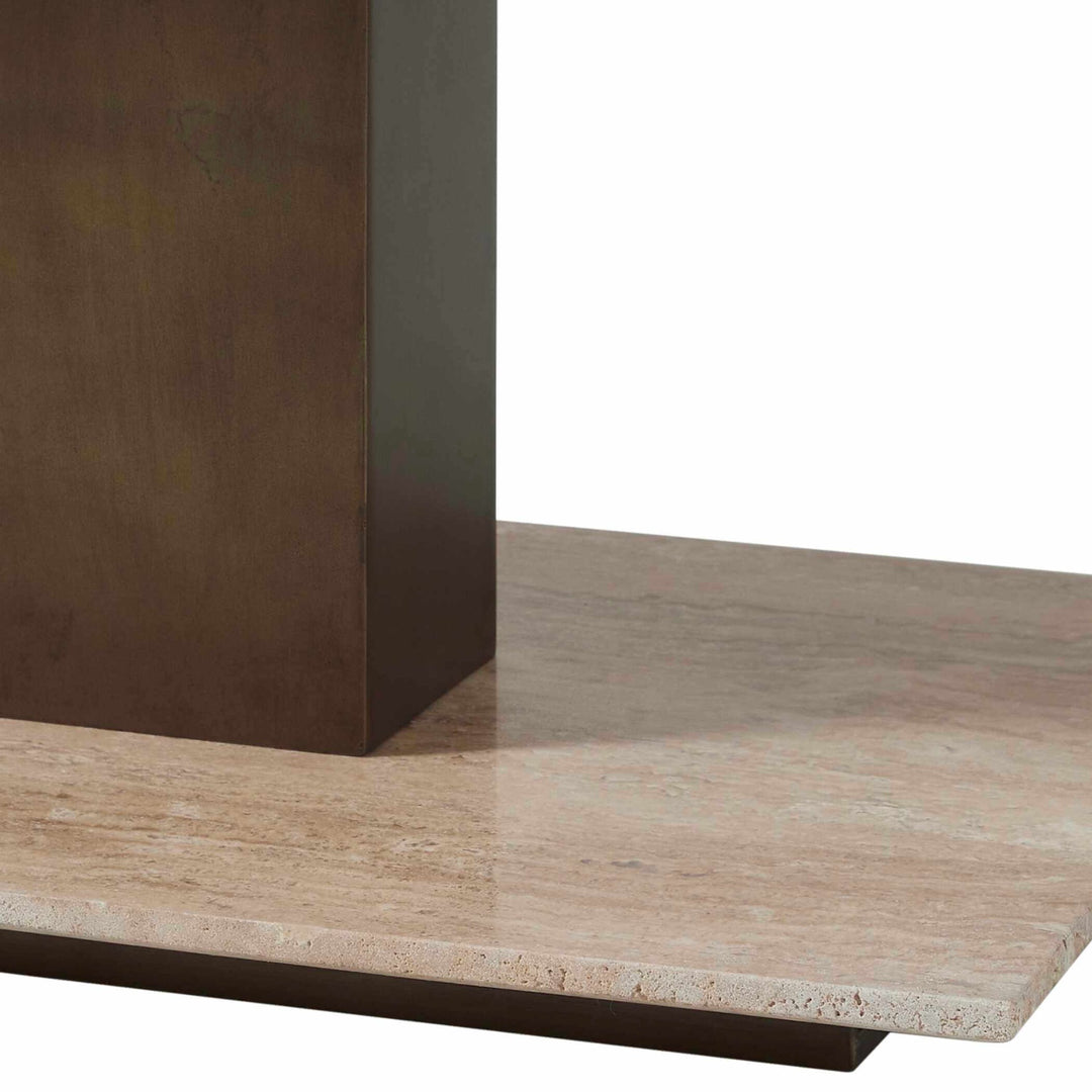 Travertini 3 Tiered Accent Table
