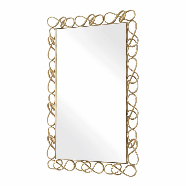 Twist It Antique Brass Mirror