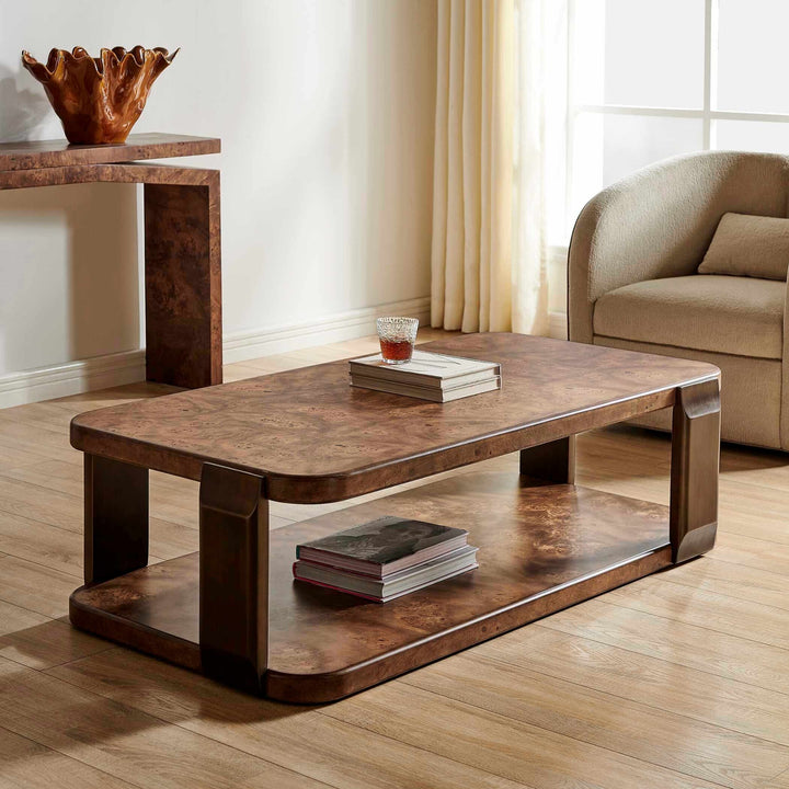 Vance Mappa Burl Coffee Table