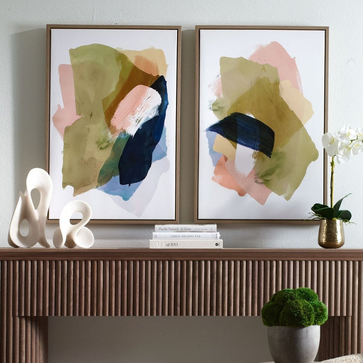 Abstract Afternoon Set of 2 Framed Canvases