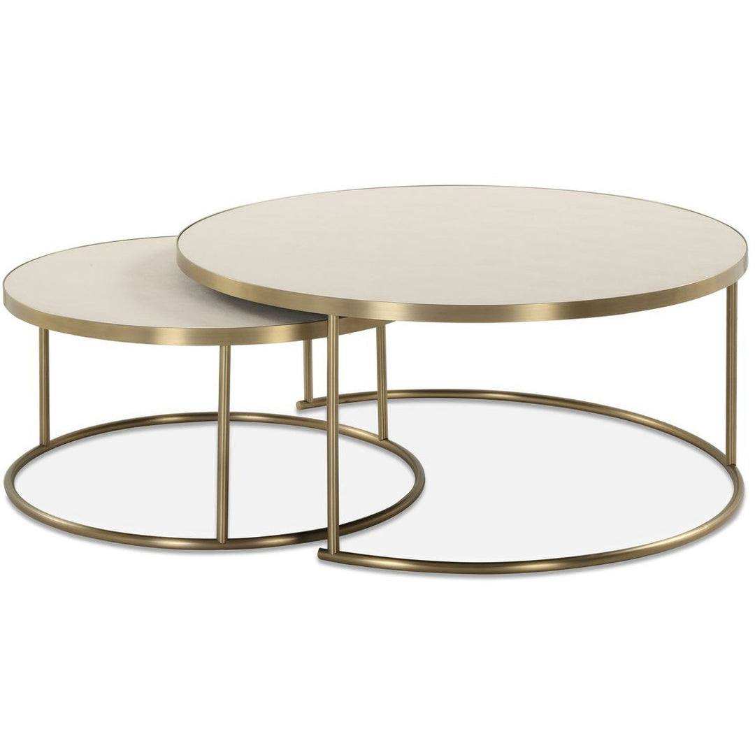 Aragon Set of 2 Nesting Coffee Tables - White