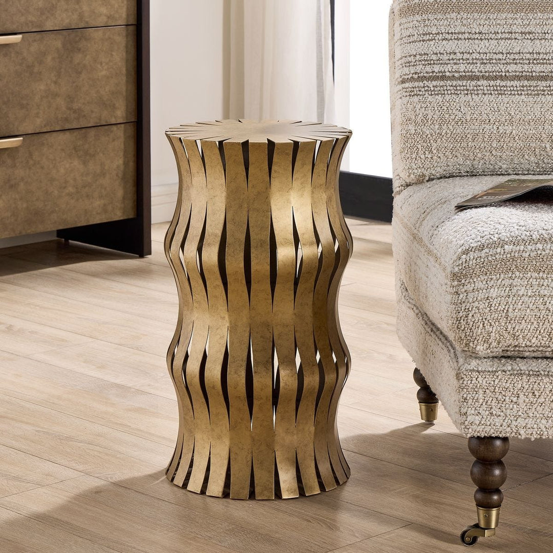 Arida Accent Table - Aged Gold