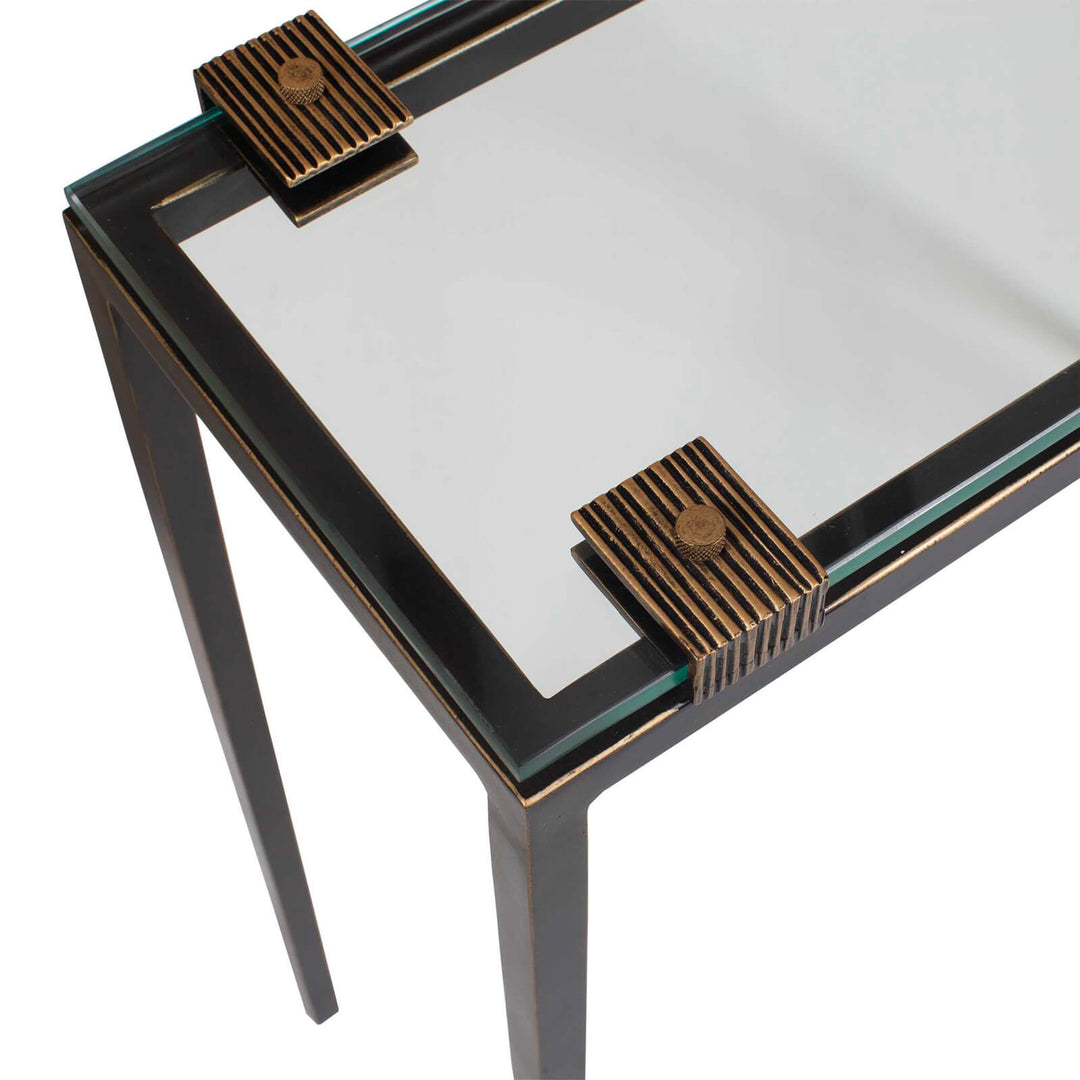 Averona Glass Top Side Table